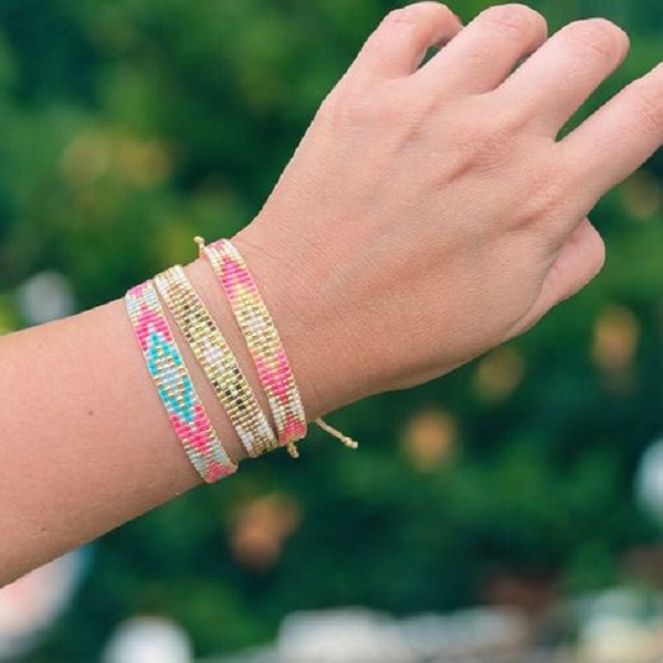 DIY Thread Wrapped Bracelets