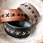 Create unique leather bracelets