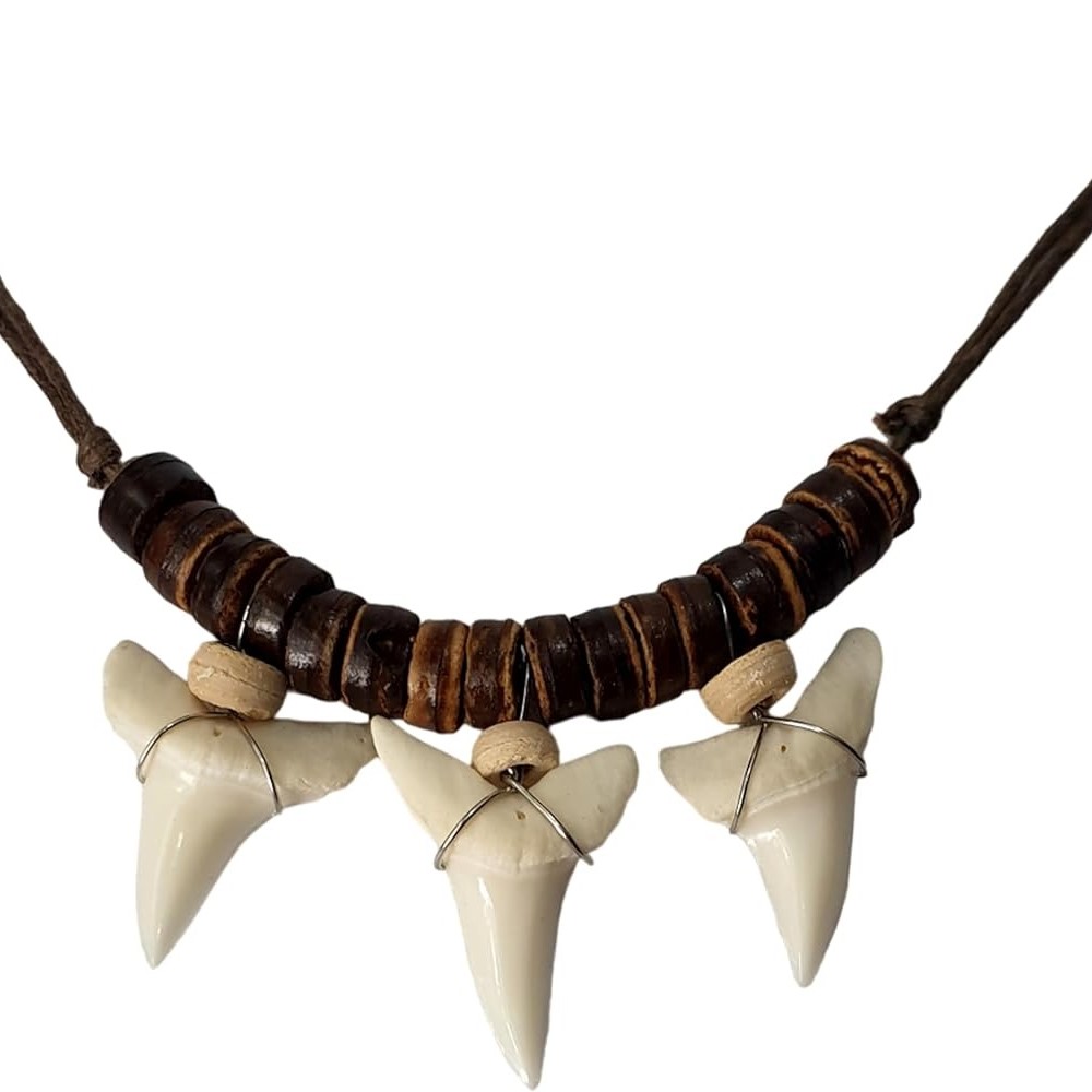 how to make a shark tooth necklace