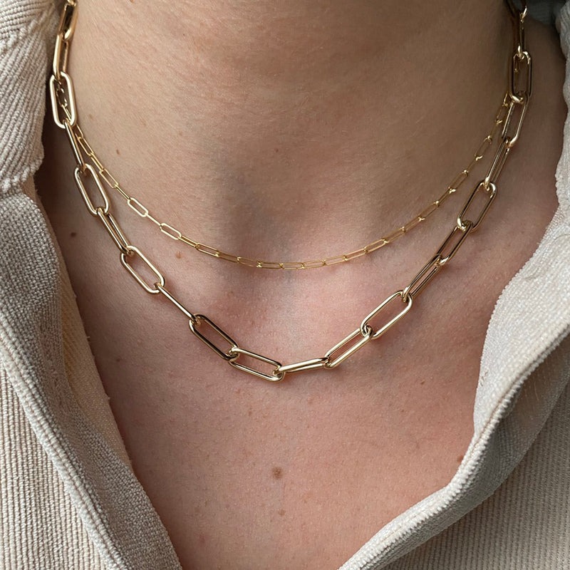 paperclip chain necklace