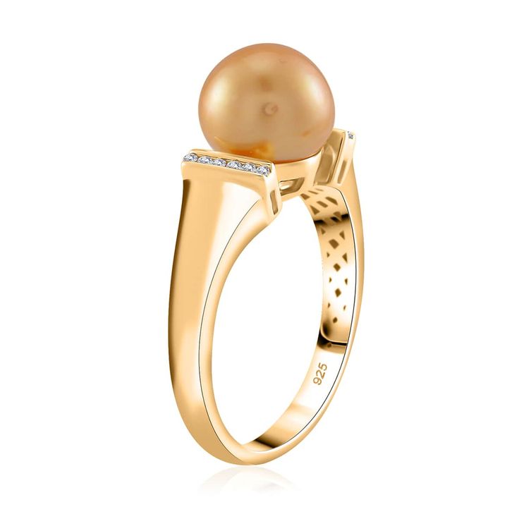 gold and pearl ring