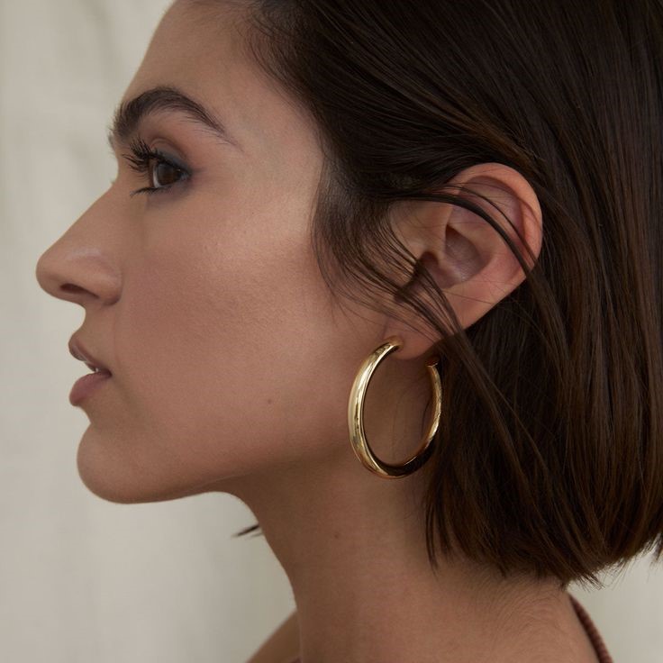 oversized gold hoops